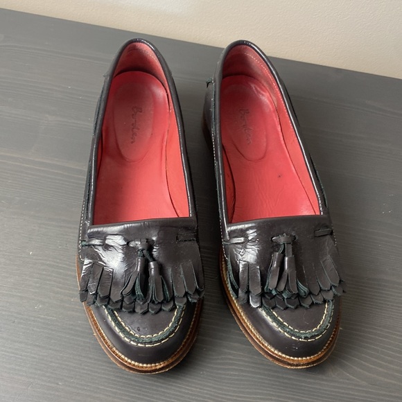 Boden Kiltie Slip On Leather Tassel Loafers Size 8 EU 39 - Picture 2 of 8